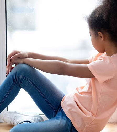 Child Looking Out of the Window